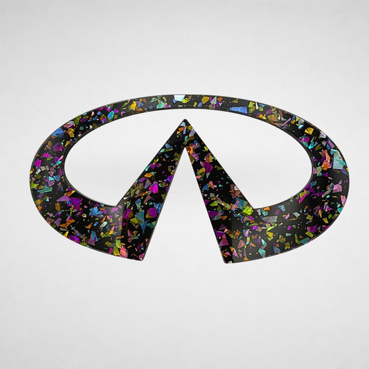 Infinity Emblem - Black Opal Flake