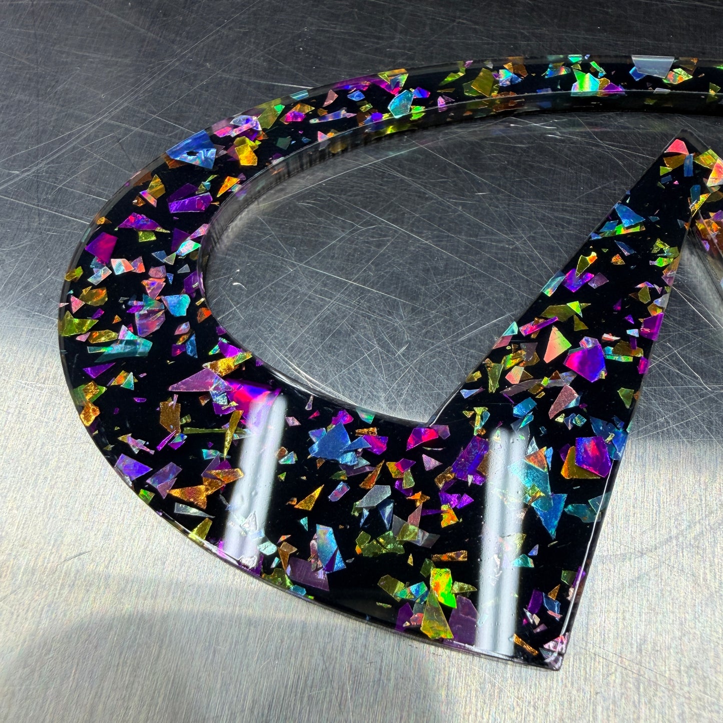 Infinity Emblem - Black Opal Flake