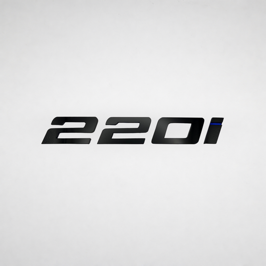 220i BMW Badge