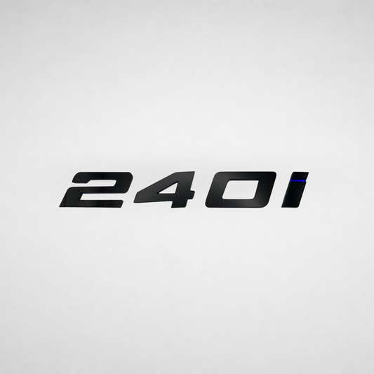 240i BMW Badge