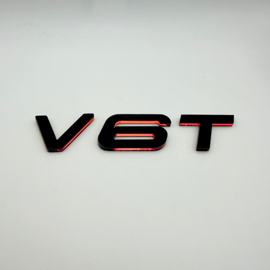 Audi V6 T Badge Set