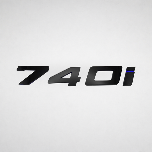 740i BMW Badge