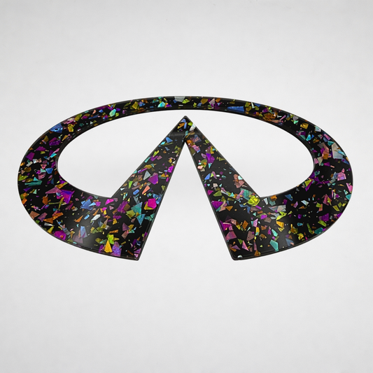 Infinity Emblem - Black Opal Flake