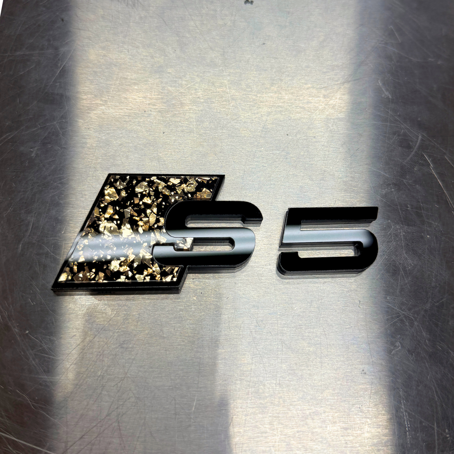 NEW AUDl Gold Flake Badge - Special Edition