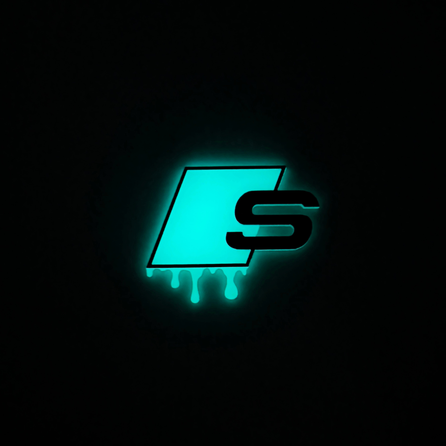 Audi S Badge - Glowing (With Number)